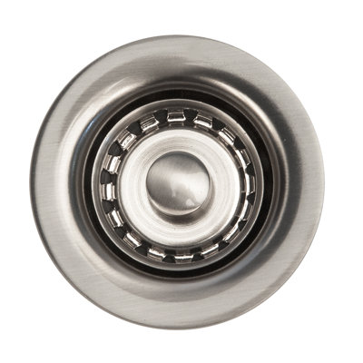 2" Bar Basket Strainer Drain - Brushed Nickel