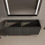 Armoire de rangement de meuble-lavabo autoportant 60 po avec portes à fermeture en douceur (évier exclu) | Idée de cadeau