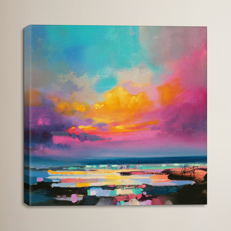 Impression, « Diminuendo Sky Study II », Toile, H 12 po x l 12 po x P 0,75 po