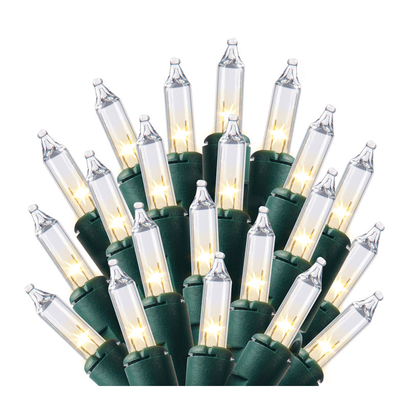 200 mini guirlandes de Noël blanc chaud (2 pi 100 pi), 43 pi, Paquet de 100 lumières x 2 