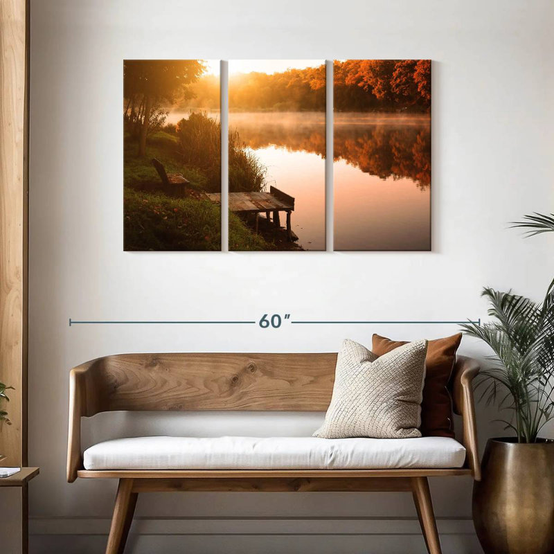 Alvord Dramatic Autumn Lake, 28" H x 45" W