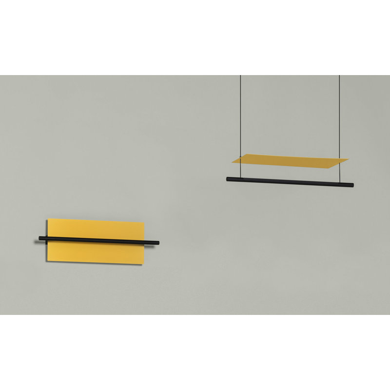 Lámina 45, 200.4" H x 23.1" W x 7.8" D, Gold, 18 W