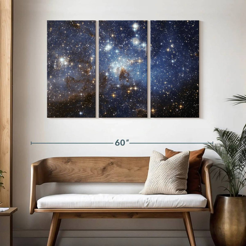 Oberle, peloton d'étoiles, H 32 po x l 50 po
