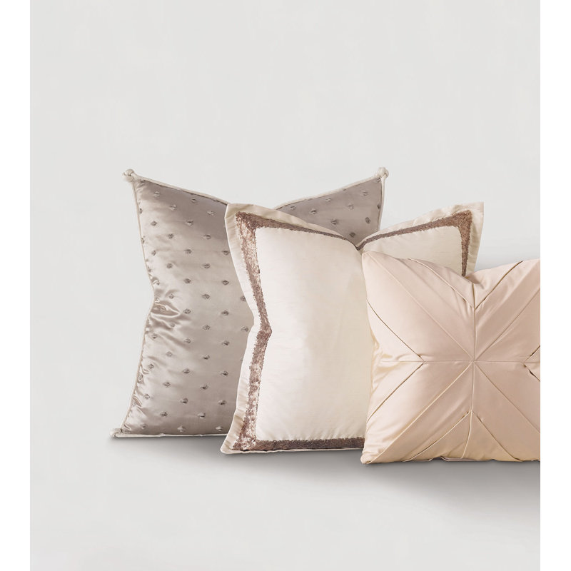Isolde Square Pillow Cover & Insert, Faux down