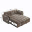 Canapé-lit pliable 2 en 1 en chenille de 165 cm avec dossier réglable et oreillers pour salon et chambre à coucher-1572616850