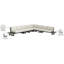 Canapé modulaire d'extérieur avec coussins Kirit 157-88140390-88140392