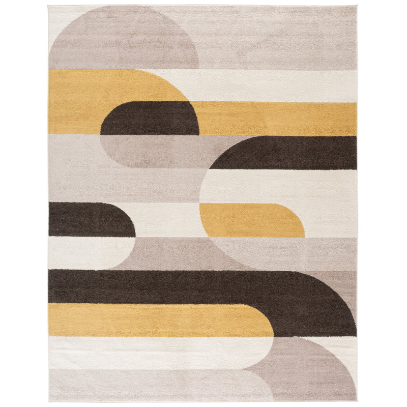 Tapis abstrait Makai Performance, Rectangulaire 8 pi x 10 pi
