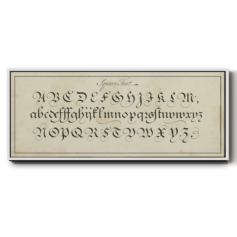 Manuscrit Sampleur III - Toile encadrée, H 12 po x l 30 po