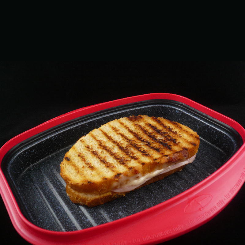 10'' Non-Stick Grill Pan / Griddle Set, Red
