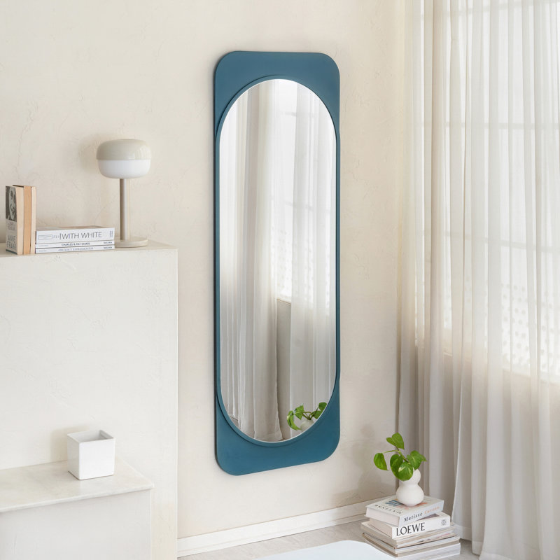 Miroir d'appoint mural Kittie Kofi, Bleu