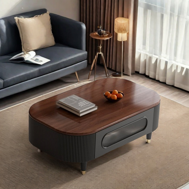 Solid wood coffee table is durable, 15.75" H x 47.24" L x 23.62" W