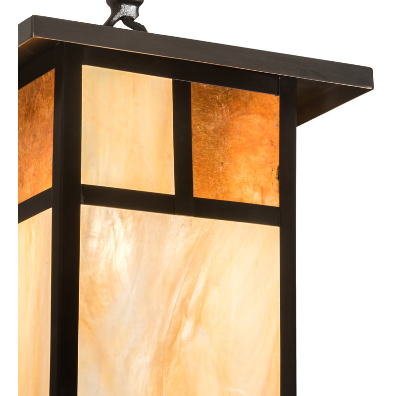 Luminaire rectangulaire simple 1 lumières Youngblood, Orange / Transparent,  H 72 po x l 9 po x P 9 po