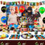 Anniversaire Ninjago, 112 pièces décorations de fête Ninjago