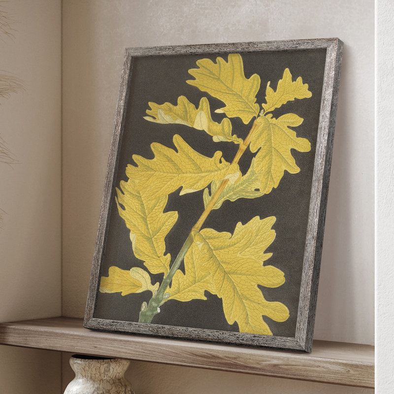 Impression florale vintage avec encadrement CCXLVI - bois massif, H 30 po x l 24 po