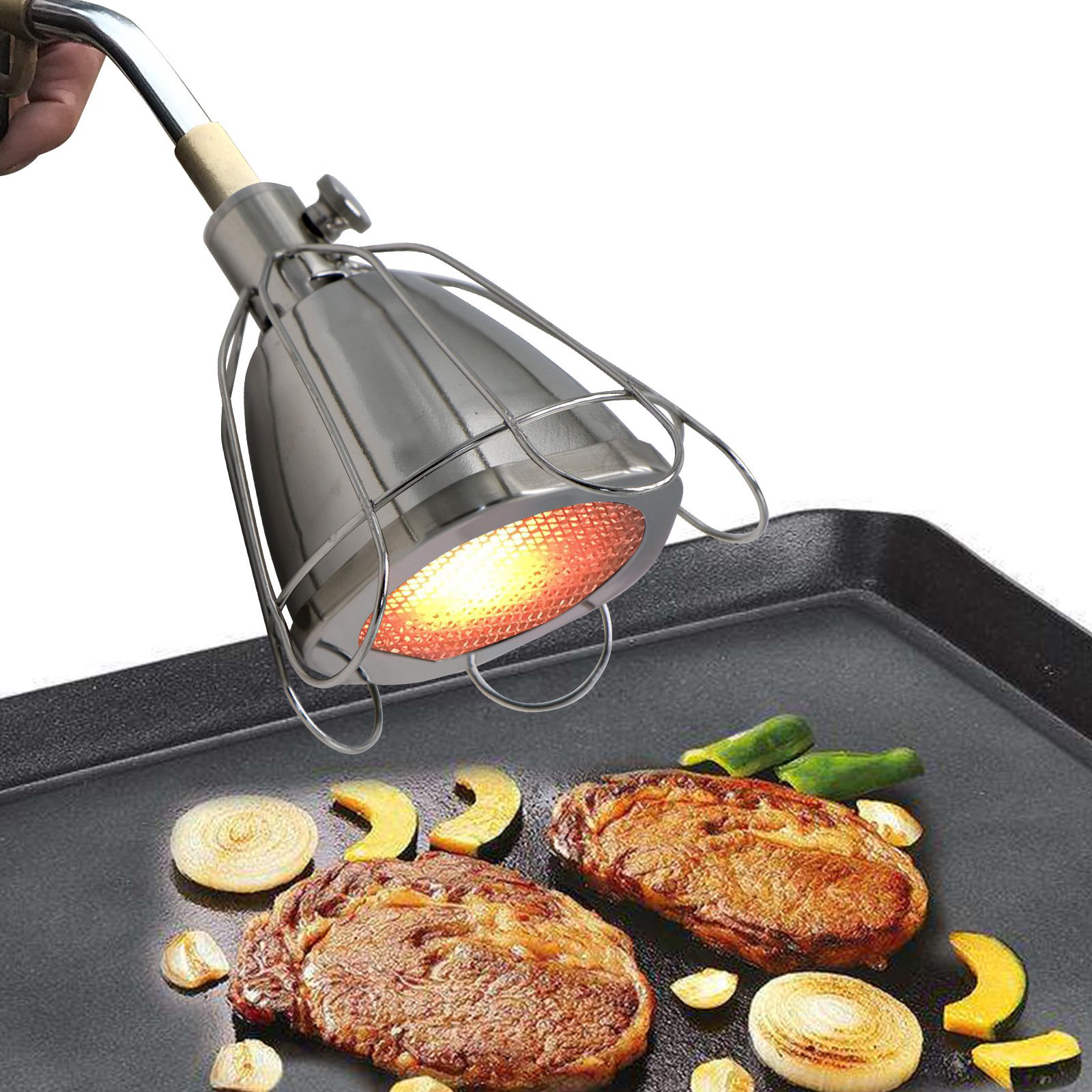 Eftermæle Ejendomsret ugunstige XHTRAD Stainless Steel Culinary Torch Attachment, Handheld Broiler, Perfect  for Sous Vide, Searing & Melting | Wayfair