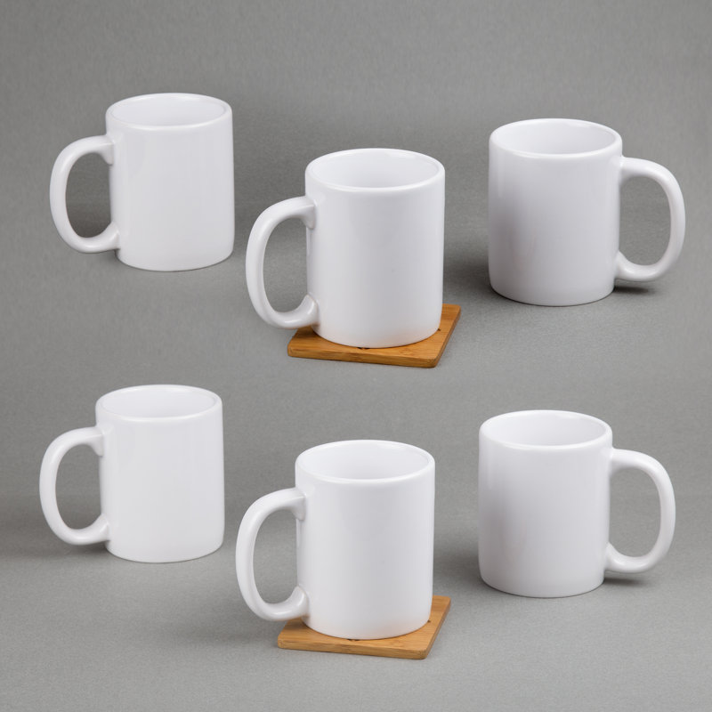 Ensemble de 6 tasses à café Tulloch, Blanc