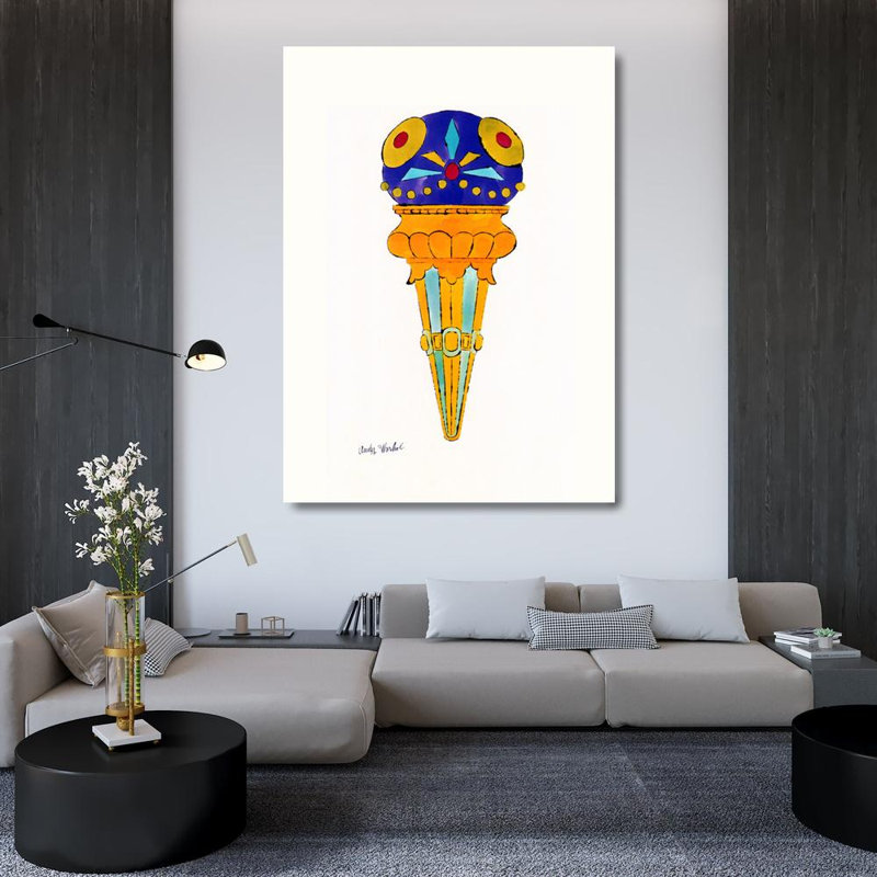 Dessert glacé, c. 1959 (mauve fantaisie), H 48 po x l 35 po