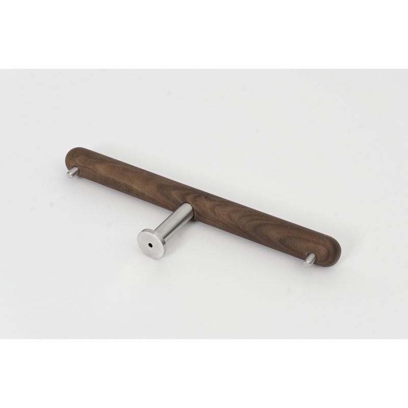 Franci Wall Mounted Toilet Paper Holder, Walnut