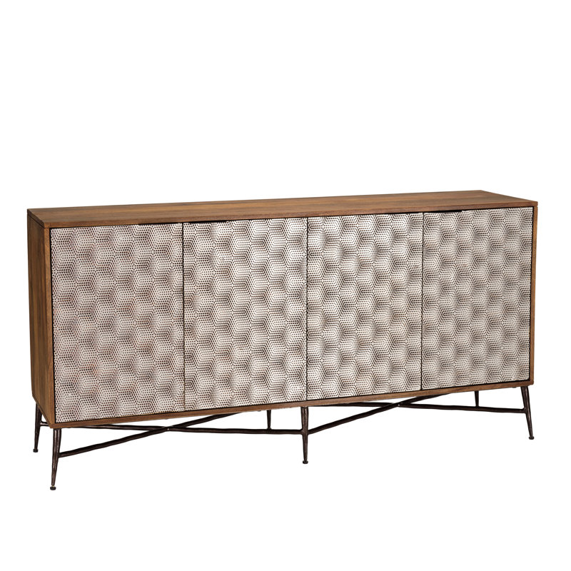 Akshaya 163cm Solid Wood Sideboard