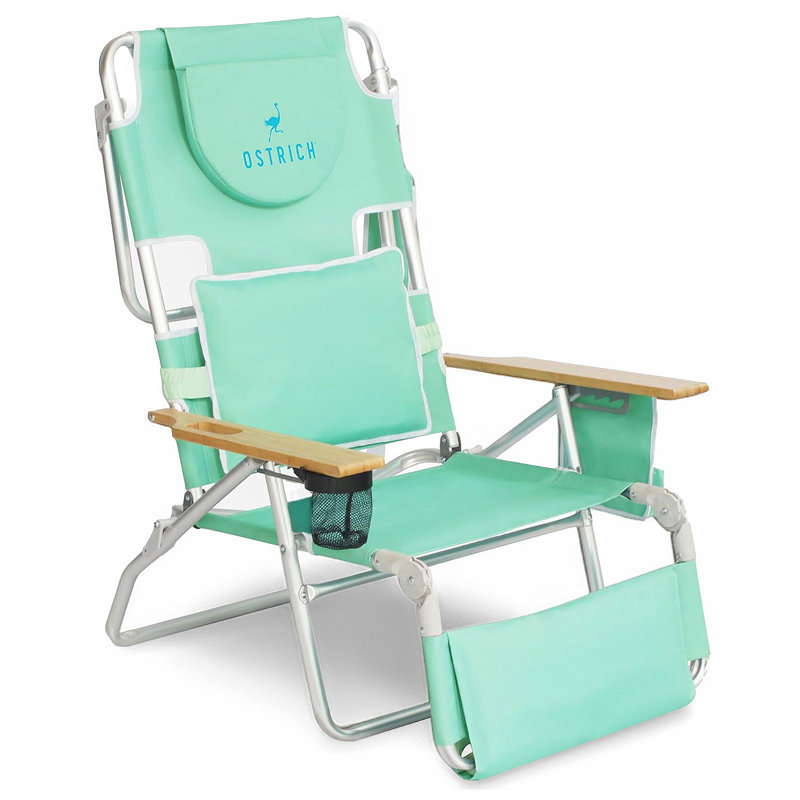 Chaise de plage inclinable , Green
