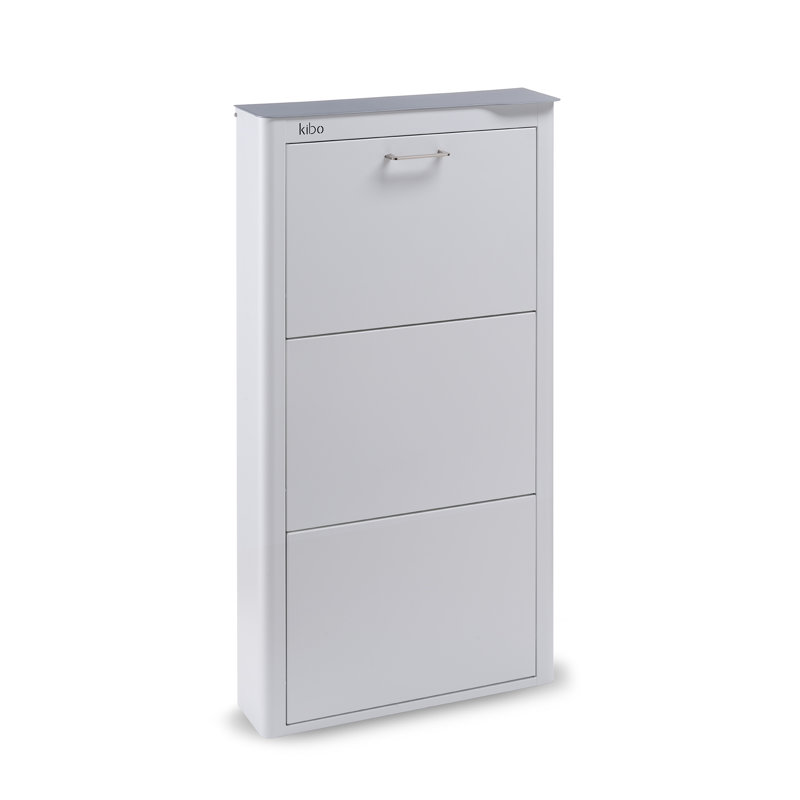 Armoire de rangement pour chaussures 9 paires, Blanc