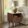 Fluted End Table with Drawer and Solid Wood Legs