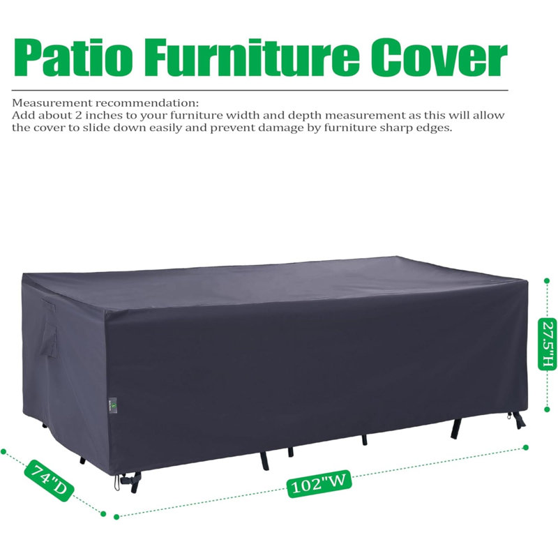 Housse pour meubles d'extérieur imperméable anti-UV Rip-Stop