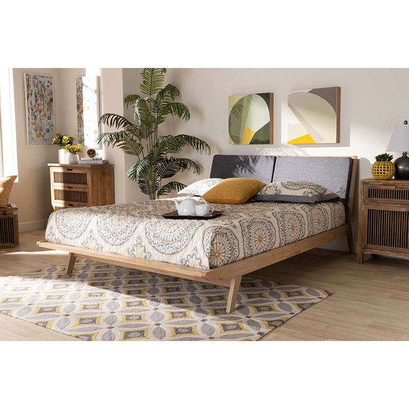 Lit plateforme tapissier Kyelan, Très grand