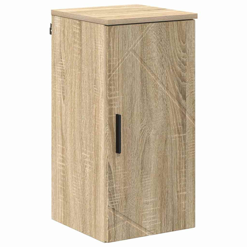 30cm Wall Mounted Bathroom Vanity Base Only, Sonoma Oak