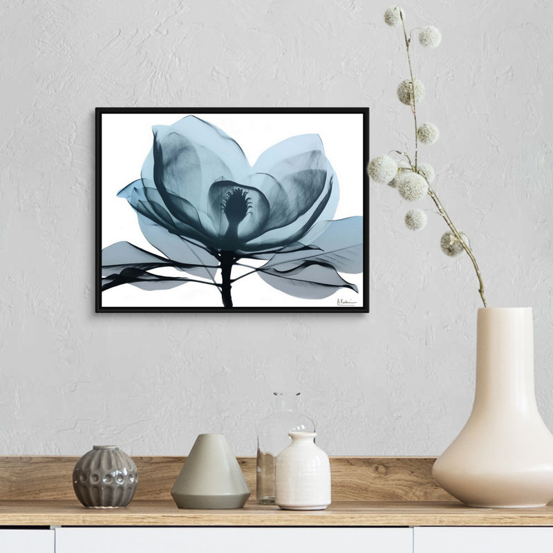 «Midnight Magnolia II» par Albert Koetsier, reproduction sur toile, H 14 po x l 18 po x P 1,75 po, Cadre noir