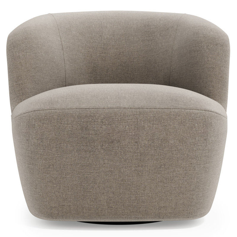 Fauteuil pivotant en tissu Tilly, 5535-044