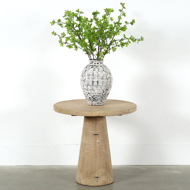 Solid Wood End Table, Brown