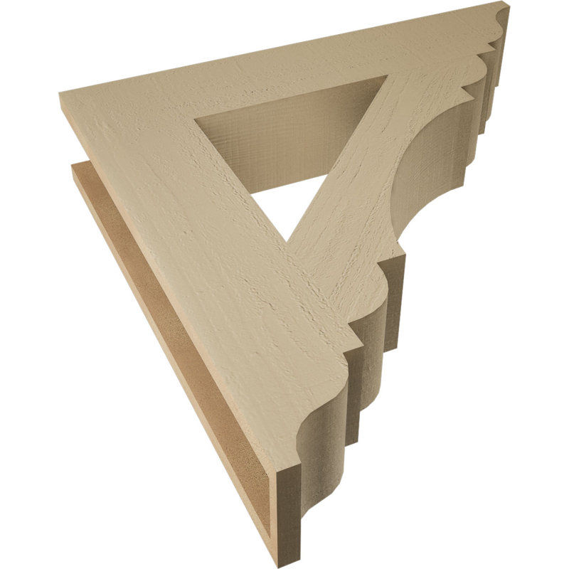 Support en bois de cèdre brut olympique Traditional, H 28 po x l 5,5 po x P 28 po