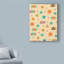 « doodle floral », art sur toile-33542314