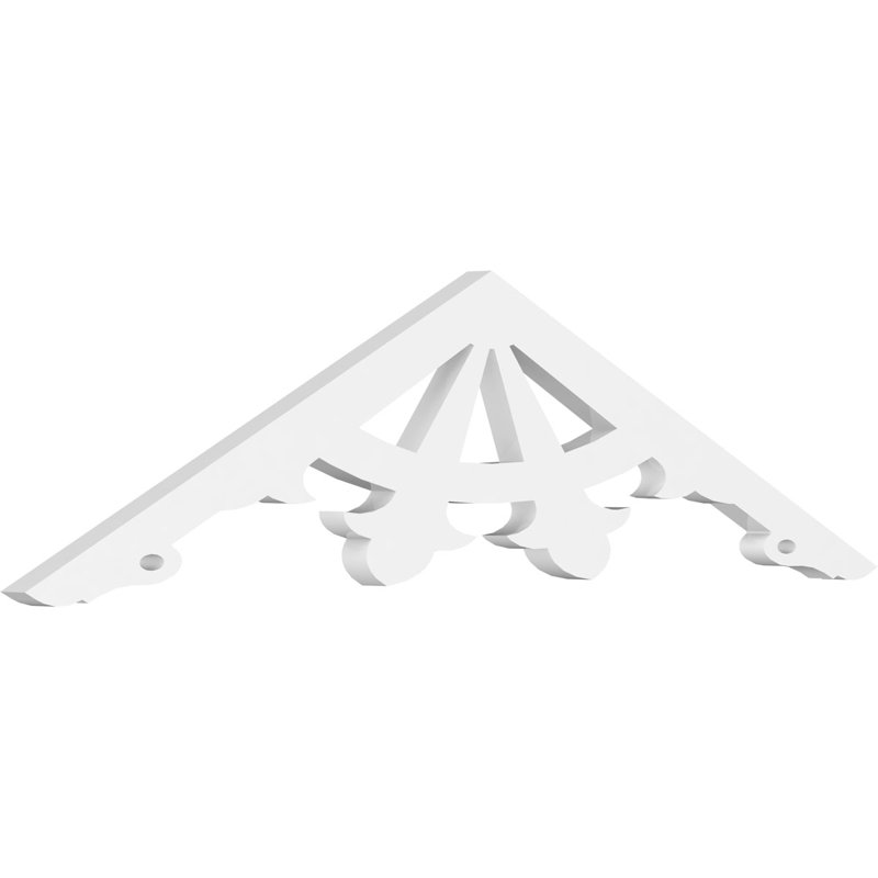 Pignon en PVC de qualité architecturale Riley, H 9 po x l 36 po x P 1 po, 6 / 12