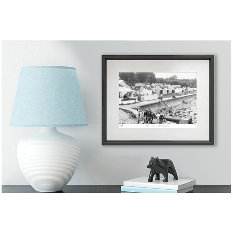 Bembridge, The Huts C1955 - Single Picture Frame Print, 40cm H x 50cm W x 2.3cm D
