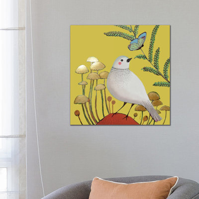 Le Petit Sentier Jaune Bebe by Sylvie Demers - Wrapped Canvas Print