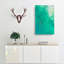 Green Ocean In Abstract - Wrapped Canvas-55310587