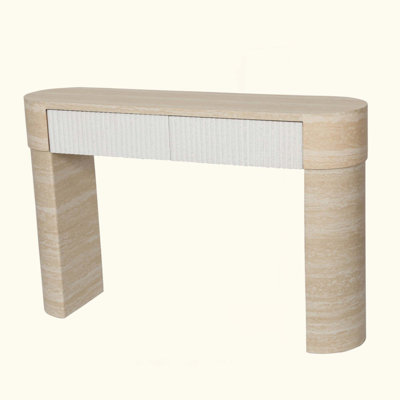 Entryway Table,Two Hidden Handle Drawers, Console Table ,Easy Assembly, For Entrance & Dinning Room & Living Room & Hallway
