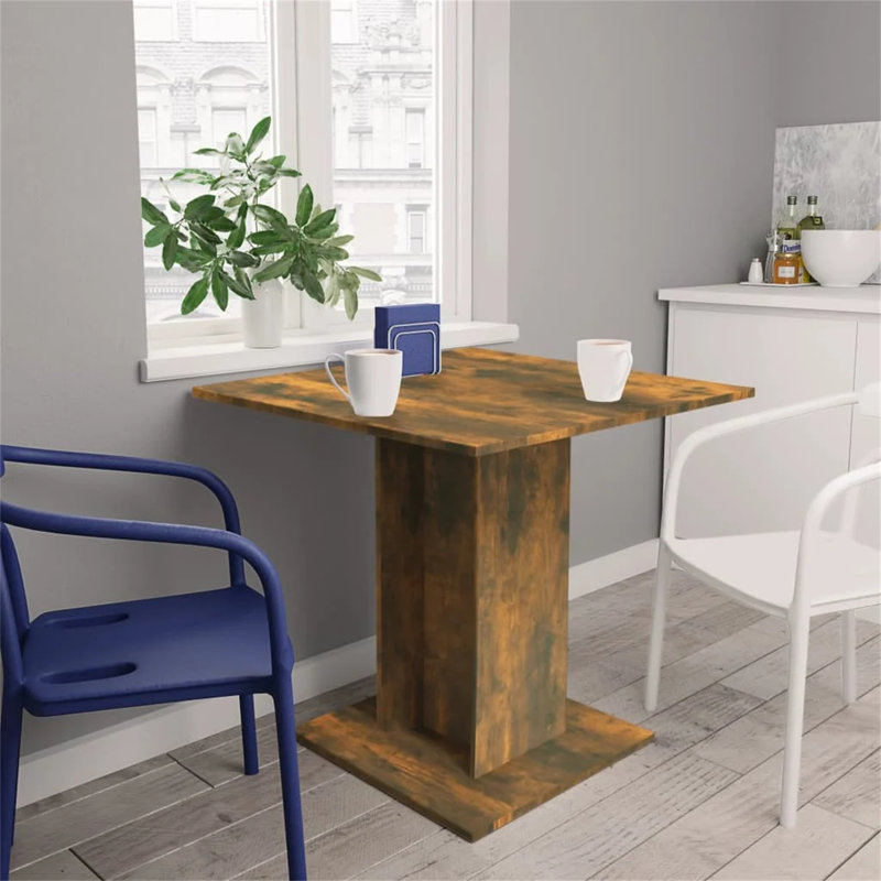 Siebeld Dining Table, Brown, white and pink
