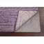 Tapis mauve en laine noué à la main de conception unique 3 pi 7 po x 5 pi 7 po