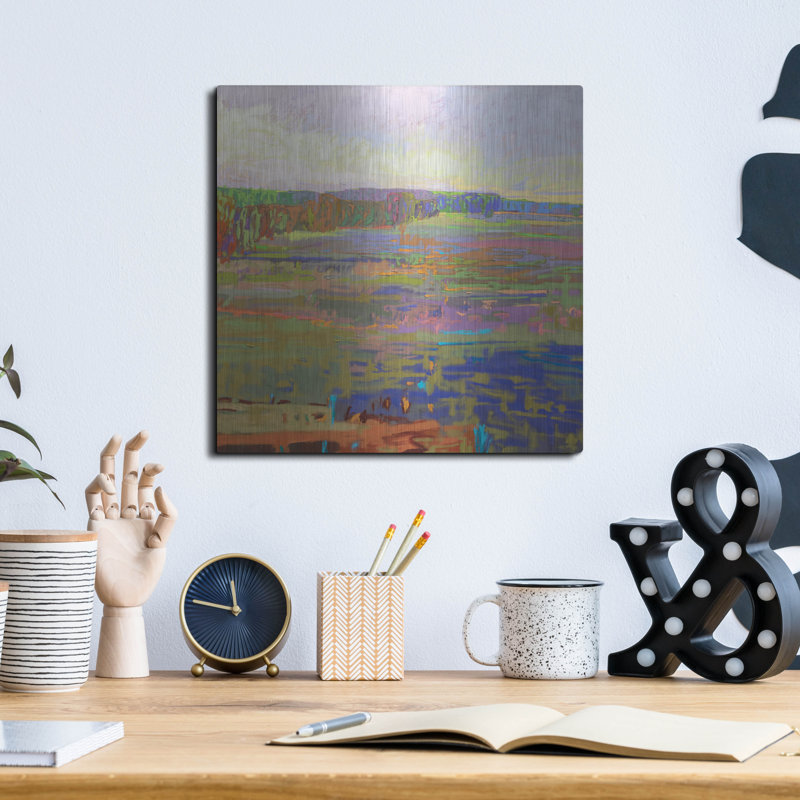 «Color Field 24» par Jane Schmidt, Wrought Studio ™, art mural en métal, H 12 po x l 12 po