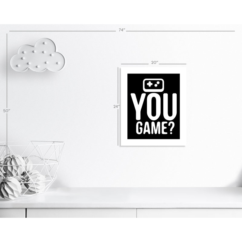 «You Game inversée», art encadré, H 24 po x l 20 po x P 1 po, Papier