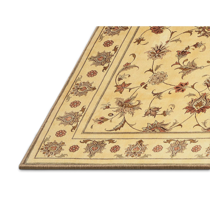 Surface beige contemporaine tapis, Rectangle 5 pi x 7 pi