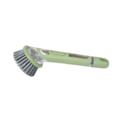 pla stic clea ning brush Kitchen Long-Handled Brush For Pots Auto-Filling Dishwashing Brush Household Pot Cleaning Brush