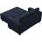Shavera 4 - Piece Velvet Sectional Sofa Convertible Sleeper Couch Apartment Sofa Bed with Storage Ottomans-340988126