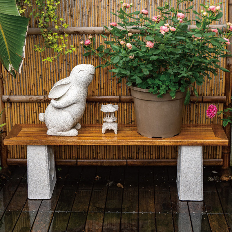 Rangement pour bonsaï Garden, Blanc, H 13,98 po x l 47,24 po x P 11,81 po