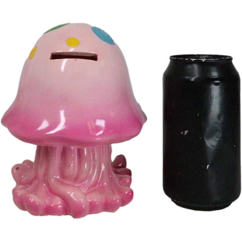 Tirelire Whimsical Nautical Marine Jellyfish, Rose