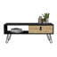 Table basse Magness, salon, noir / macadamia
