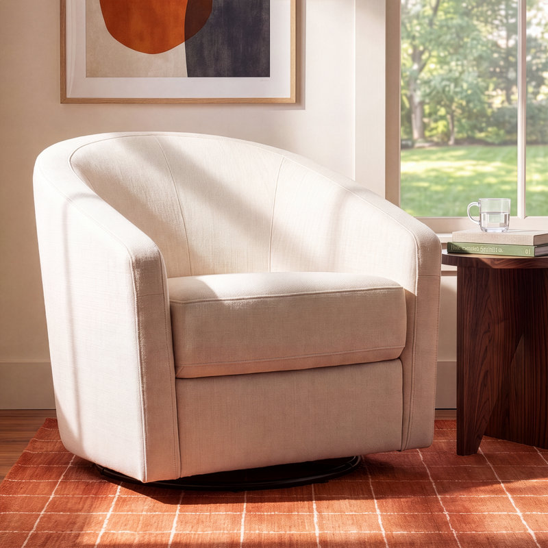 Fauteuil coulissant et pivotant Madison, Bleu marine, Noir